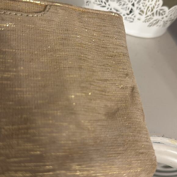 Hobo Foldover Clutch Wallet Metallic Gold - Picture 3 of 6